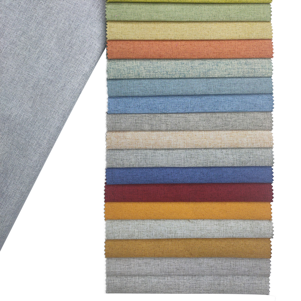 33 Colors Customizable Fine Linen Blackout Fabric for Curtain