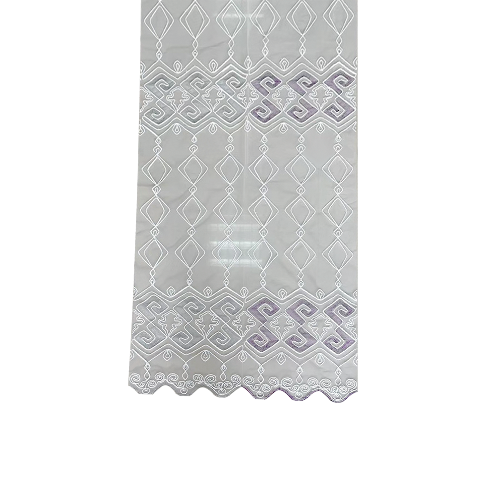 New Geometric Pattern Design Embroidery Curtain Fabric 