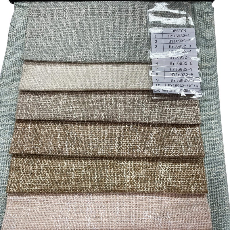 High Quality Polyester Plain Pure Linen Curtain Fabric