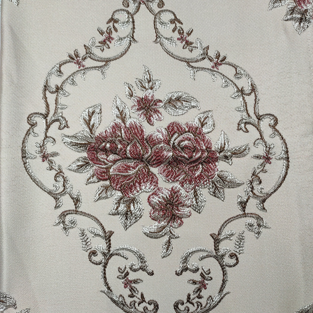 Luxury Style Polyester Material Jacquard Fabric for Curtain