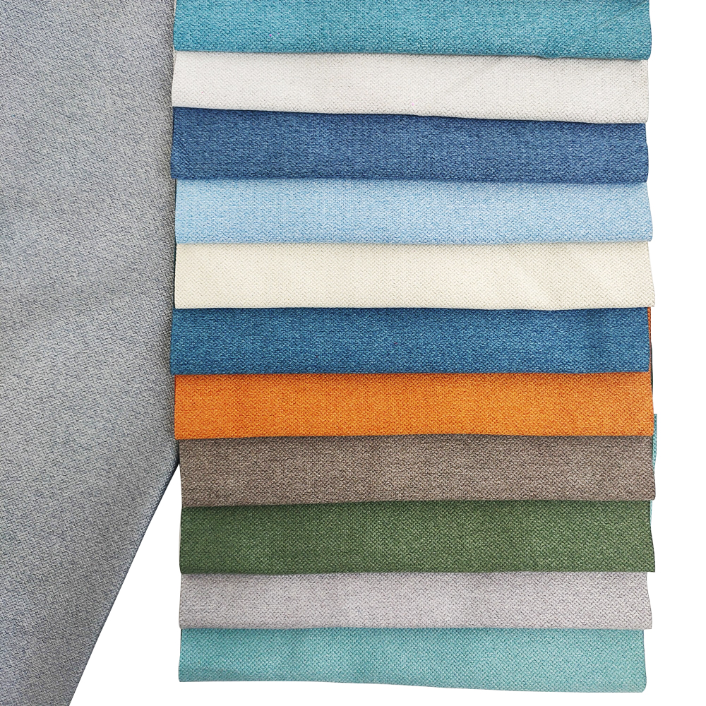 Polyester Plain Cotton and Linen Upholstery Curtain Fabric