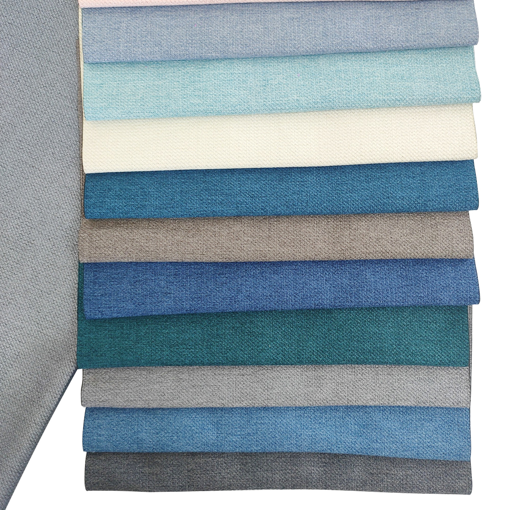 Morandi Color Pure Plain Linen Upholstery Fabric for Curtains