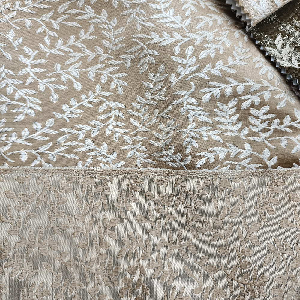 Latest Tendril Designs Luxury Blackout Jacquard Fabric for Curtain