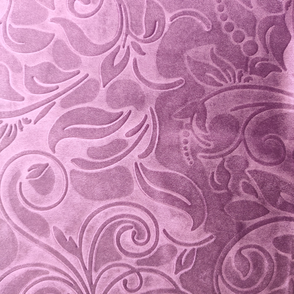 Customized Luxury Polyester 3D Embossed Italian Velvet Fabric for Curtain