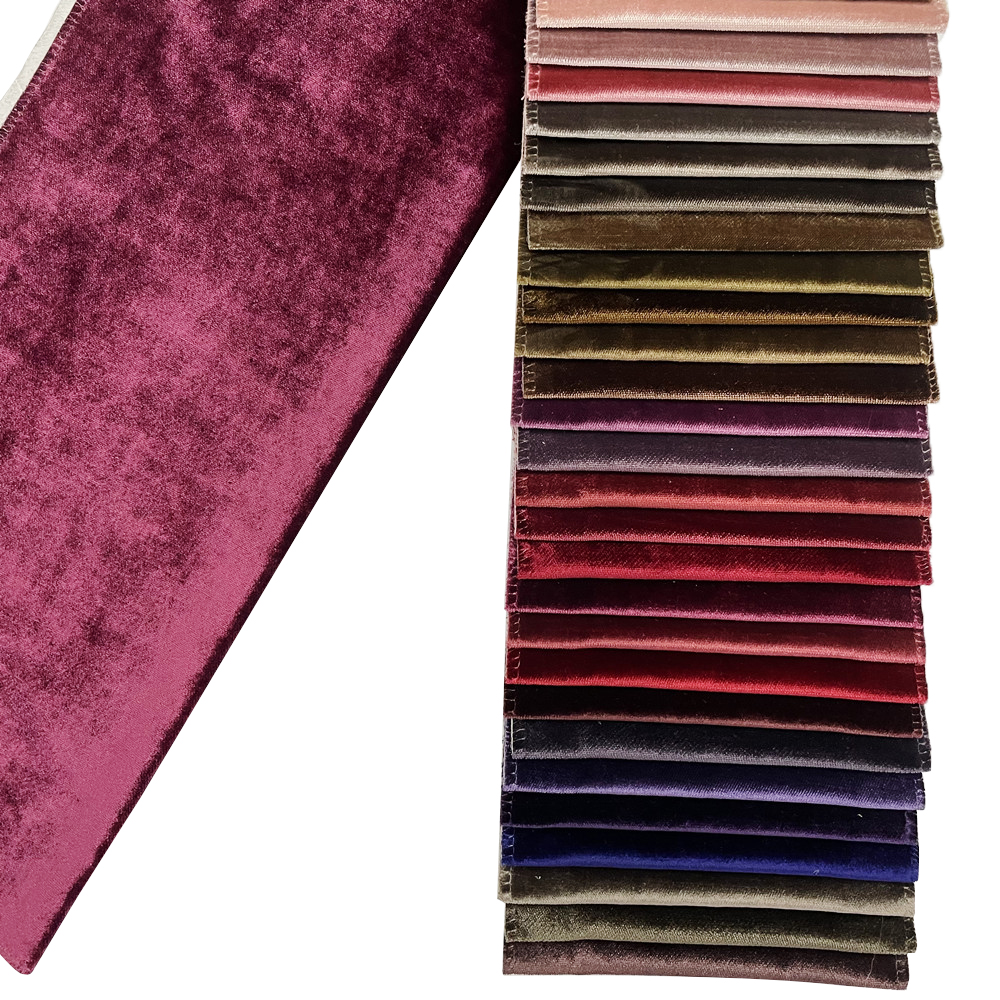 High quality Modern Fancy Polyester Cut Pile Velvet Sofa Fabric 