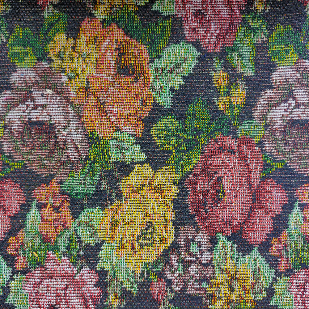 Floral Pattern Jacquard Woven Fabric for Sofa Cushion Tablecloth Bags Shoes