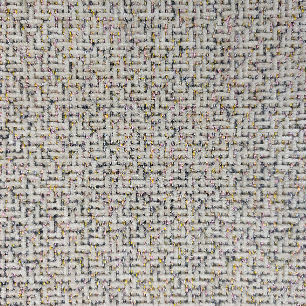 Custom Brunet Polyester Woven Upholstery Plain Chenille Sofa Fabric