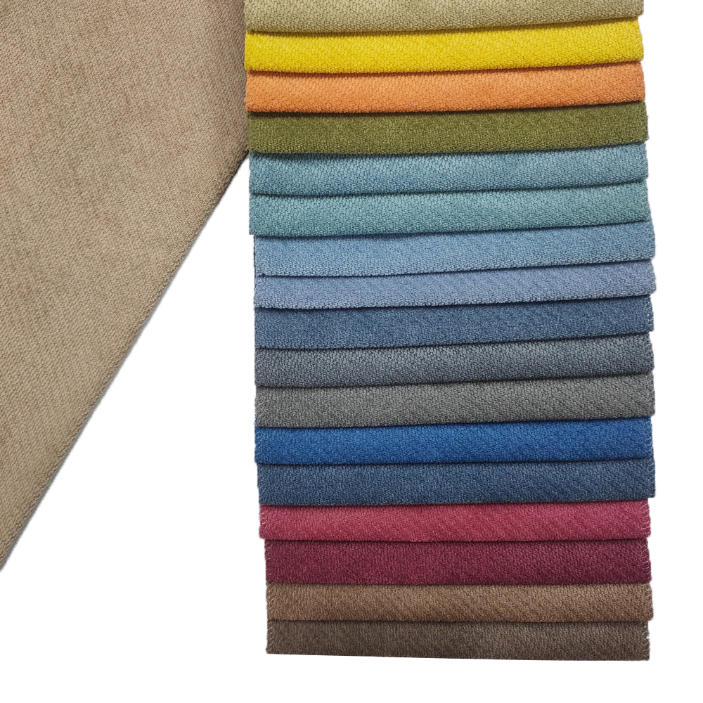  290GSM Multicolor Polyester Imitation Linen Sofa Fabric 