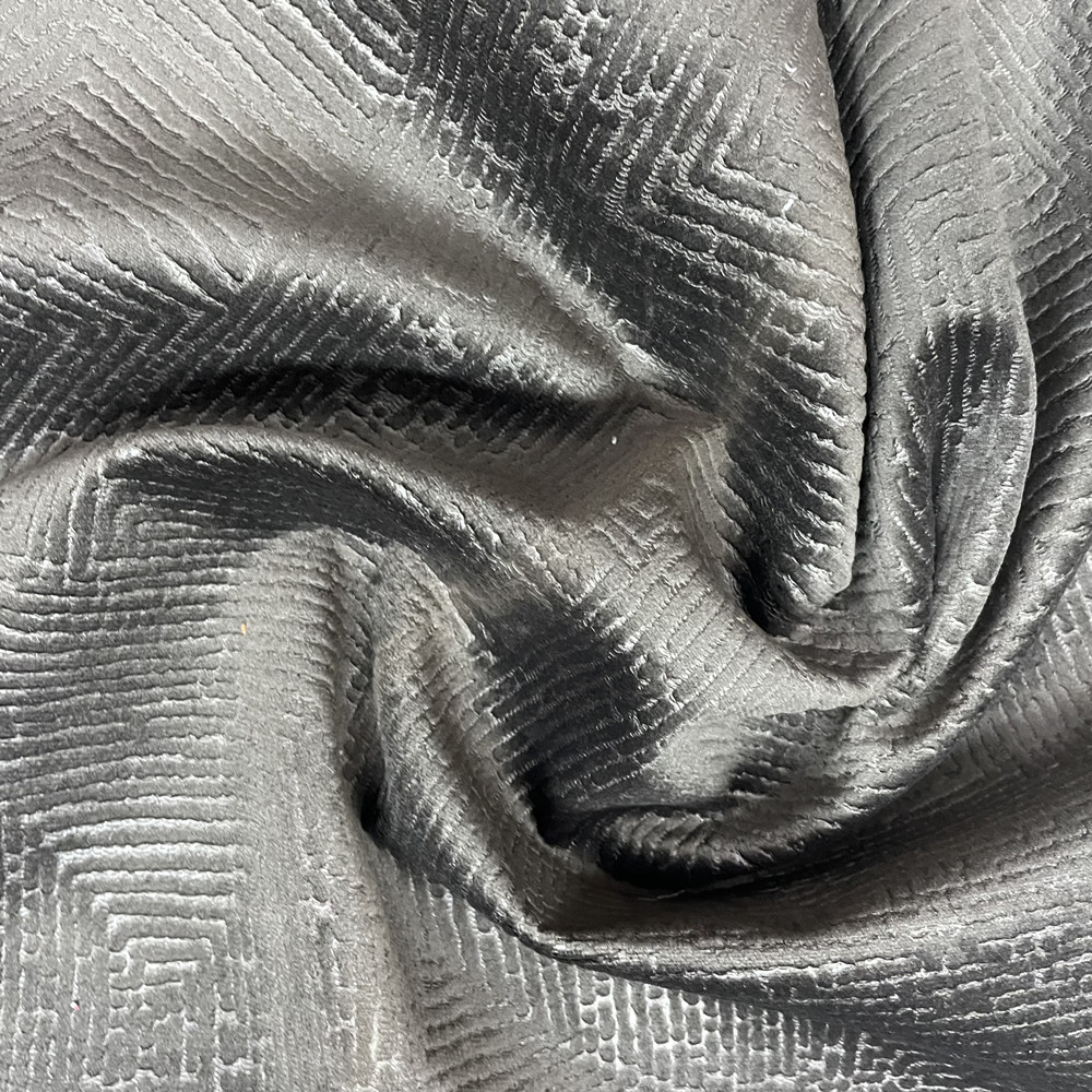 High Quality Plain Polyester Holland Velvet Embossing Sofa Fabric 