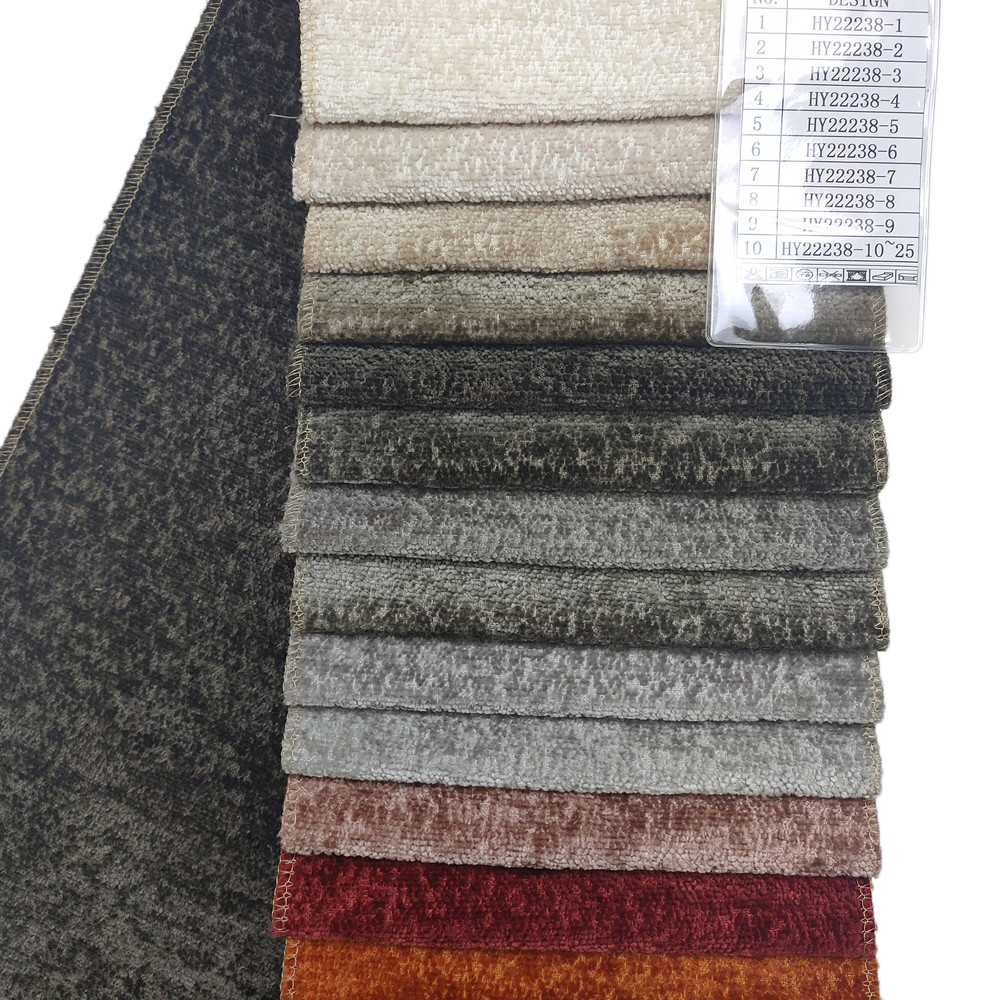 440GSM Weigh Dark Tone Design Polyester Chenille Fabric for Sofa