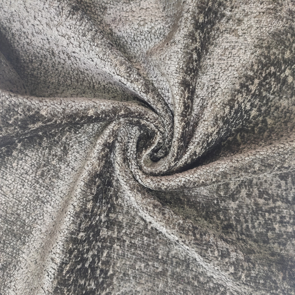 440GSM Weigh Dark Tone Design Polyester Chenille Fabric for Sofa