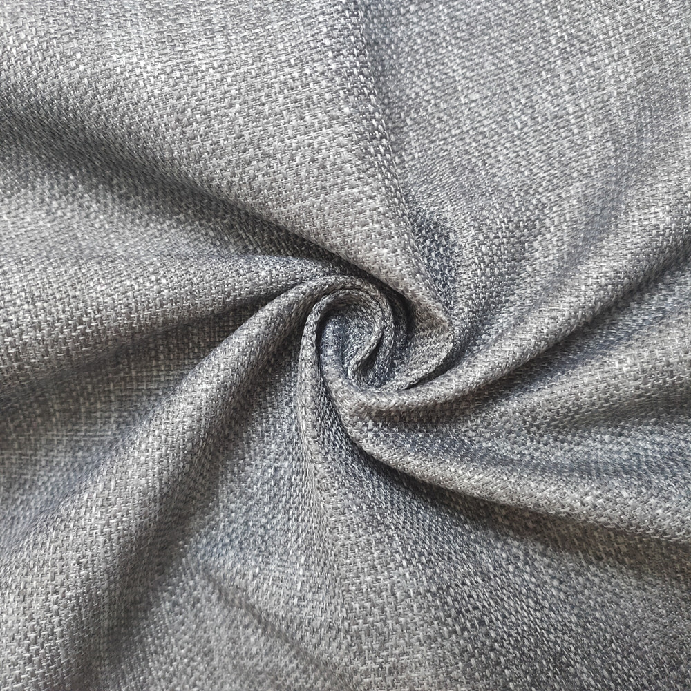 Modern Polyester Plain Imitation Linen Upholstery Sofa Fabric