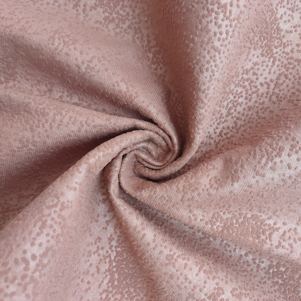 Polyester Imitation Cotton Fleece Soft Velvet Embossed Sofa Fabric 