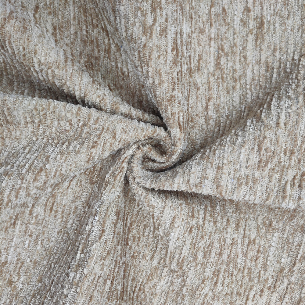 Minimalist Style Chenille Texture Polyester Chenille Fabric for Sofa