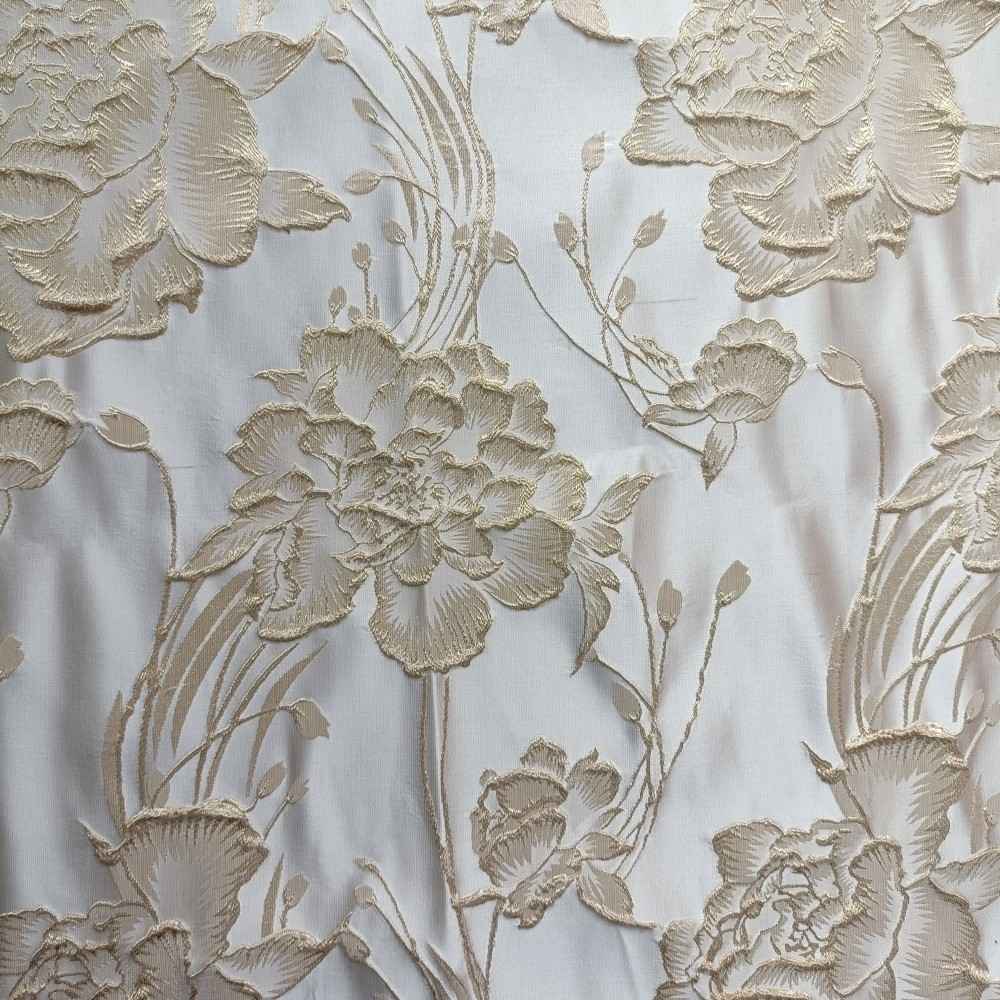 Polyester Luxury Exquisite 3D Brocade Jacquard Fabric For Curtains Cushions Sofas Garments